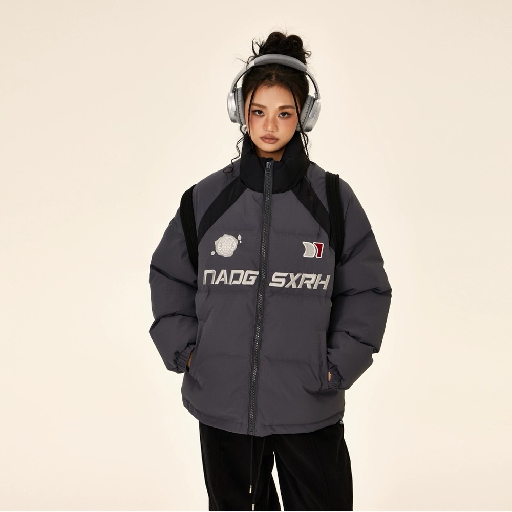 AVAILABLE NOW Gray Puffer Jacket